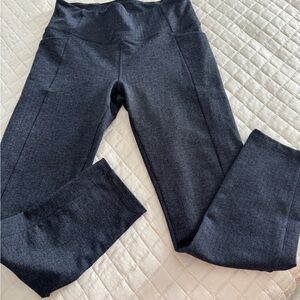 Navy Sm Herringbone Athletic Leggings